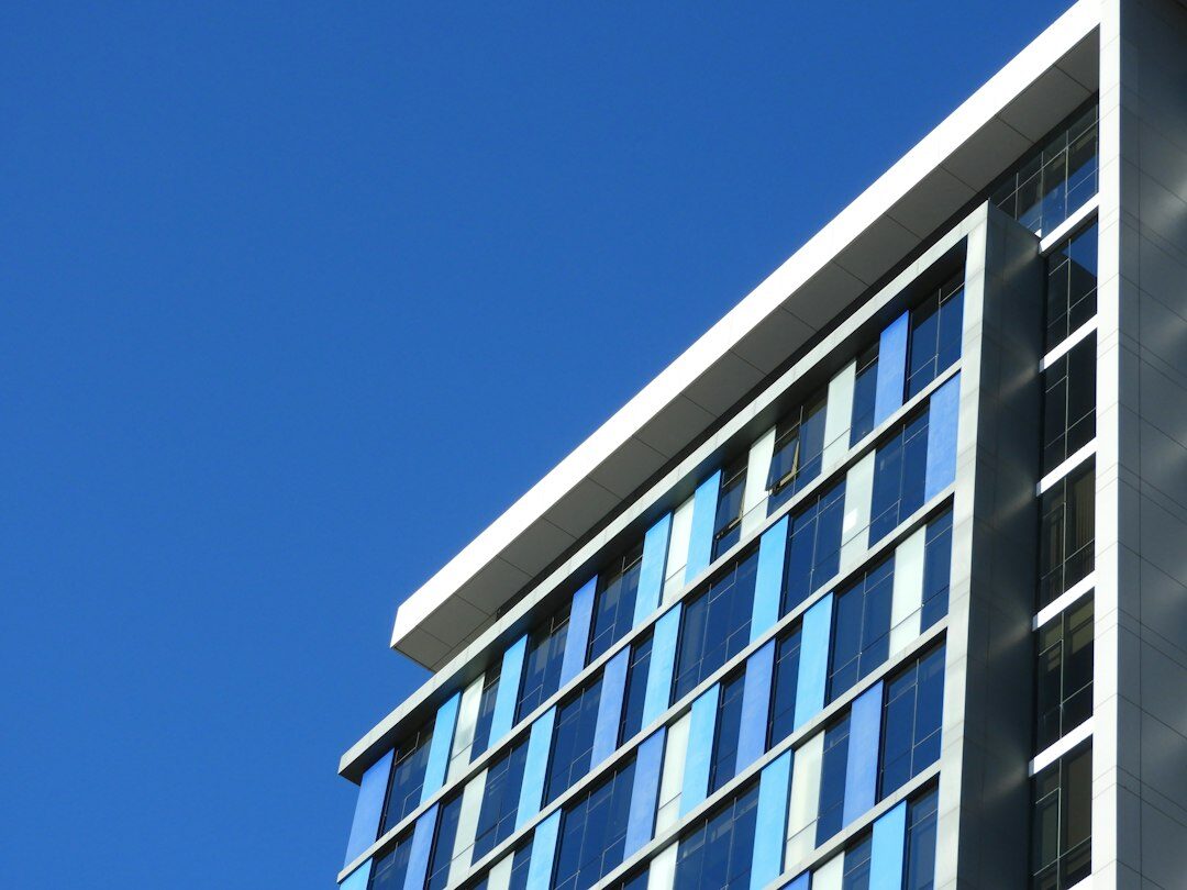 Modern glass office building in Concepcion, Chile