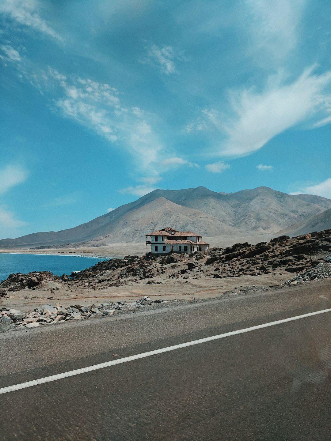 Desert coastline and buildings of Antofagasta, Chile