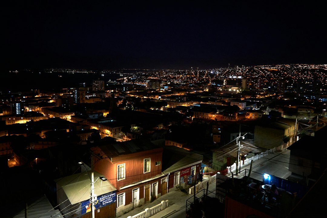 Port and hillside neighborhoods of Valparaiso, Chile