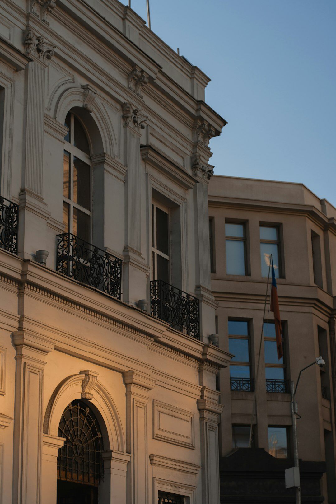 Historic neoclassical building in a Chilean city center